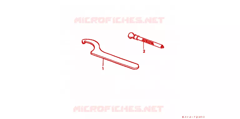 GEREEDSCHAP Honda MOTO 125 CR 1998  CR125RW
