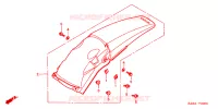 ACHTERSPATBORD  voor Honda CR 125 R 2004