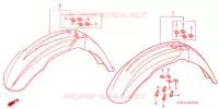 VOORSPATBORD voor Honda CR 125 R 2004