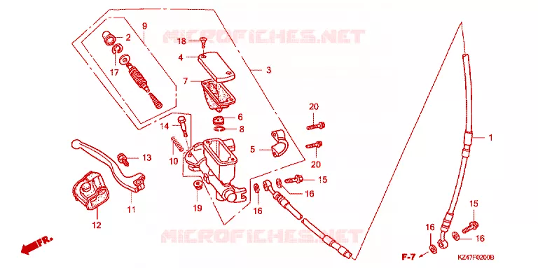 REMPOMP VOOR Honda MOTO 125 CR 2004  CR125R4