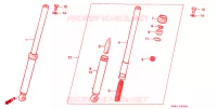 VOOR VORK voor Honda QR 50 1985