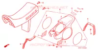 ZITTING   KAP ACHTER voor Honda QR 50 1985
