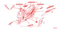 EMBLEEM/STREEP voor Honda ELITE 125 2020