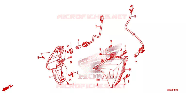 VOOR KNIPPERLICHT Honda SCOOTER 125 ELITE 2021  NSC1255SHK