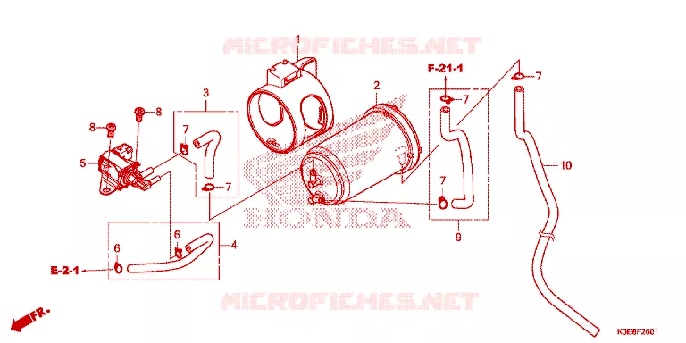 GAS RECYCLINGSYSTEEM Honda MOTO 160 CBF 2021  CBF160FSM