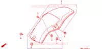 ACHTERSPATBORD  voor Honda CR 80 R 1999