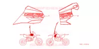 EMBLEEM/STREEP voor Honda CR 80 R 1999