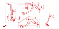 PEDAAL/KICKSTARTER ARM voor Honda CR 80 R 1999