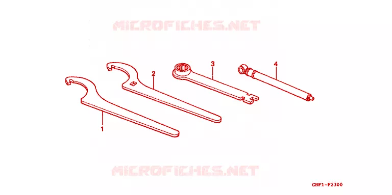 GEREEDSCHAP Honda MOTO 80 CR 1999  CR80RX
