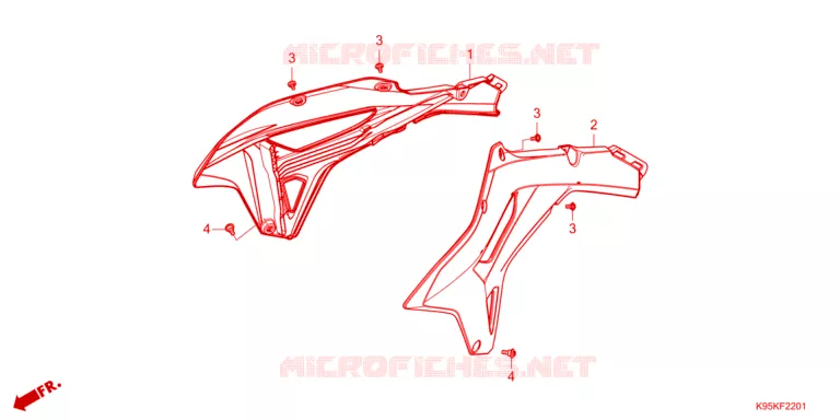 DEKSEL RADIATEUR Honda MOTO 250 CRF 2024  CRF250RXR