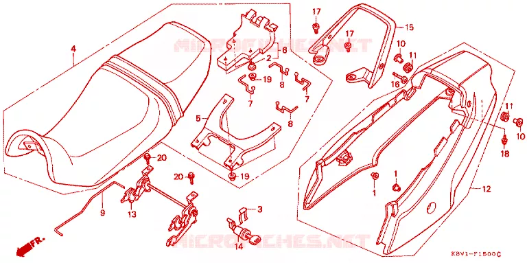 ZADEL Honda MOTO 250 VT 1992  VT250FN