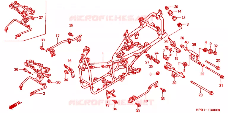 FRAME CHASSIS Honda SCOOTER 250 FORZA 2002  NSS250A2_J