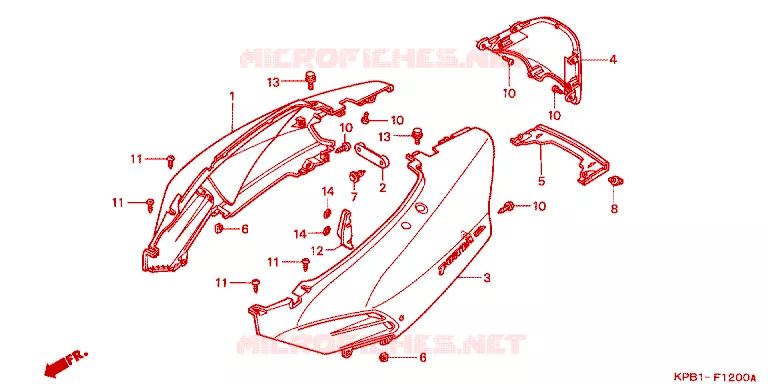 KONTPANEEL MIDDEN Honda SCOOTER 250 FORZA 2002  NSS250A2_J