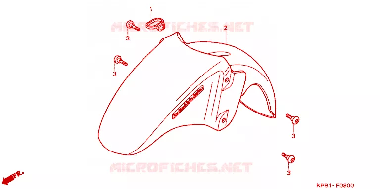 VOORSPATBORD Honda SCOOTER 250 FORZA 2002  NSS250A2_J