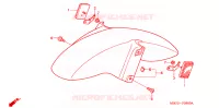 VOORSPATBORD voor Honda VFR 800 1999
