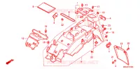 ACHTERSPATBORD  voor Honda VFR 800 1999