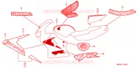 EMBLEEM/STREEP voor Honda VFR 800 1999