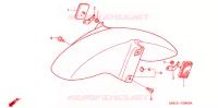 VOORSPATBORD voor Honda VFR 800 1999