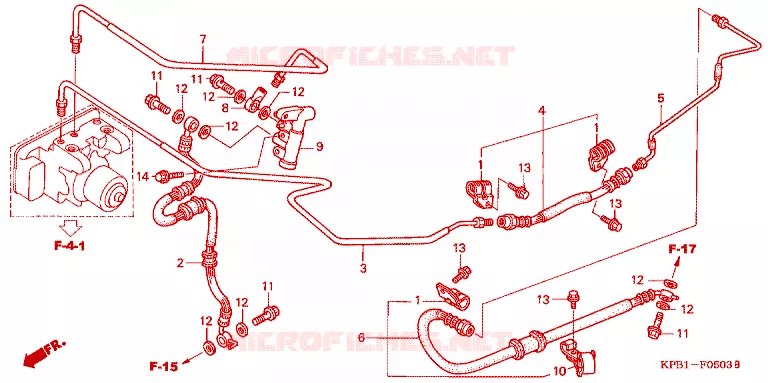ACHTER REM SLANG Honda SCOOTER 250 FORZA 2000  NSS250AY
