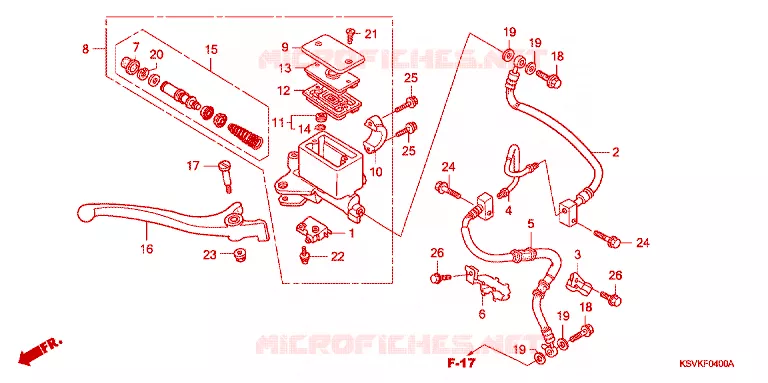 REMPOMP VOOR Honda SCOOTER 250 FORZA 2007  NSS2507_2J