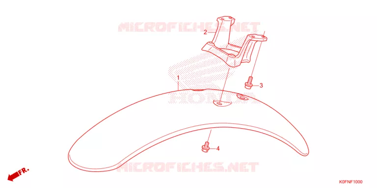 VOORSPATBORD Honda MOTO 125 MONKEY 2024  Z125MAR