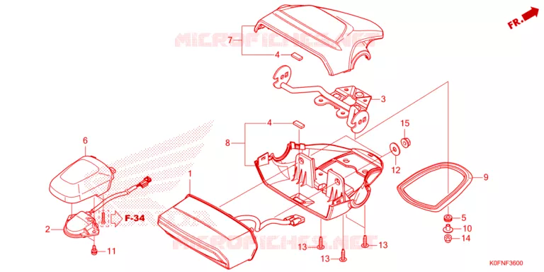 ACHTERLICHT Honda MOTO 125 MONKEY 2024  Z125MAR