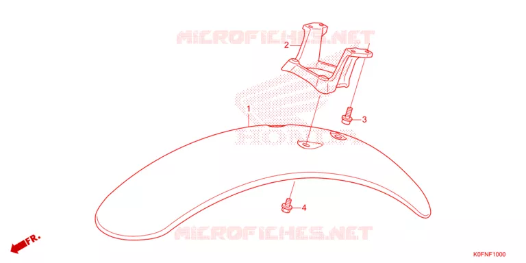 VOORSPATBORD Honda MOTO 125 MONKEY 2024  Z125MAR