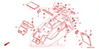 ACHTERSPATBORD  voor Honda VFR 800 50EME ANNIVERSAIRE 1999
