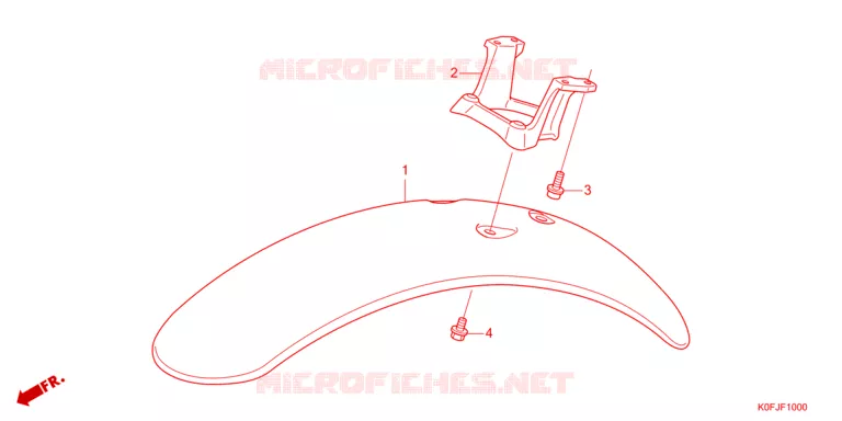 VOORSPATBORD Honda MOTO 125 MONKEY 2022  Z125MAN
