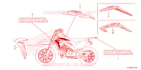 EMBLEEM/STREEP voor Honda CRF 110 2024