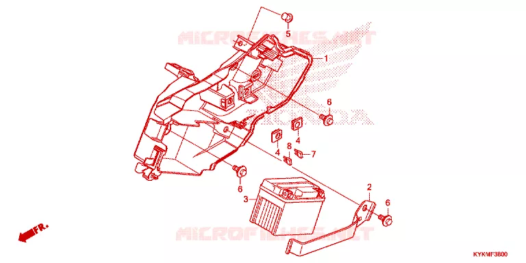 ACCU Honda MOTO 110 CRF 2024  CRF110FR