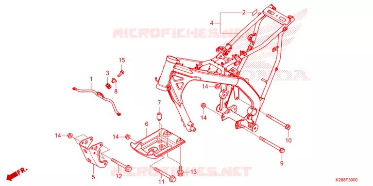 FRAME CHASSIS Honda MOTO 125 CRF 2024  CRF125FBR