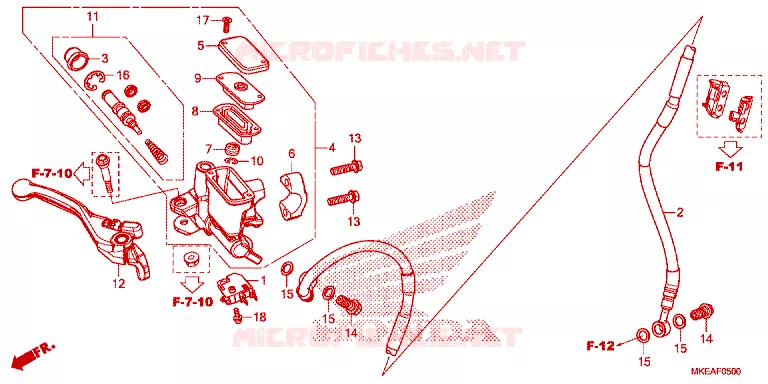 REMPOMP VOOR Honda MOTO 450 CRF 2024  CRF450RLR