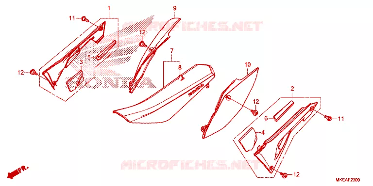 ZITTING - KAP  Honda MOTO 450 CRF 2024  CRF450RLR