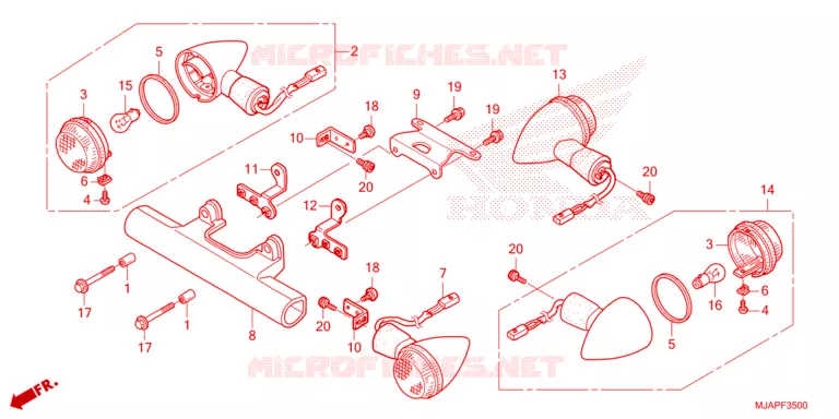 KNIPPERLICHT Honda MOTO 750 SHADOW 2024  VT750CR