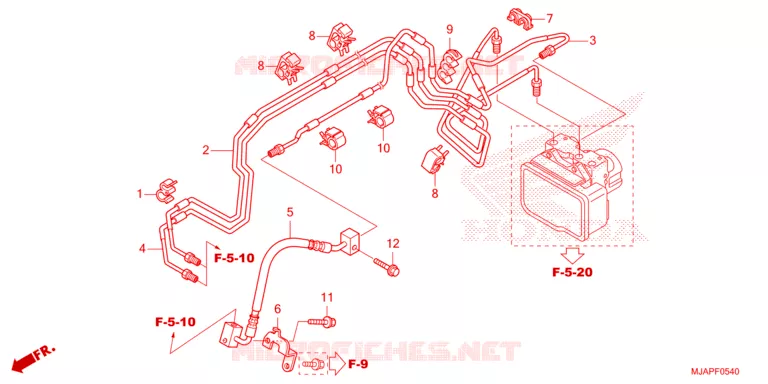 VOOR REM PIJP Honda MOTO 750 SHADOW 2024  VT750CSR