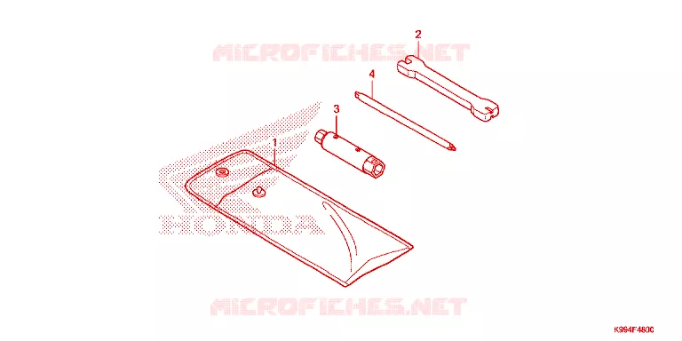 GEREEDSCHAP Honda MOTO 250 CRF 2024  CRF250FR