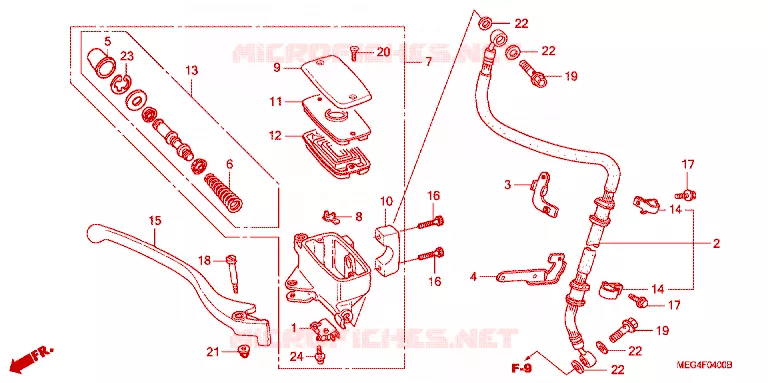 REMPOMP VOOR Honda MOTO 750 SHADOW 2004  VT750CA4