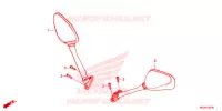 SPIEGEL voor Honda CBR 500 R BLACK 2014