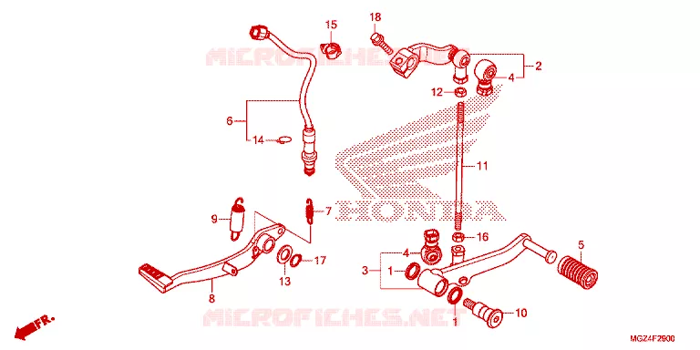PEDAAL Honda MOTO 500 CBR 2014  CBR500RE