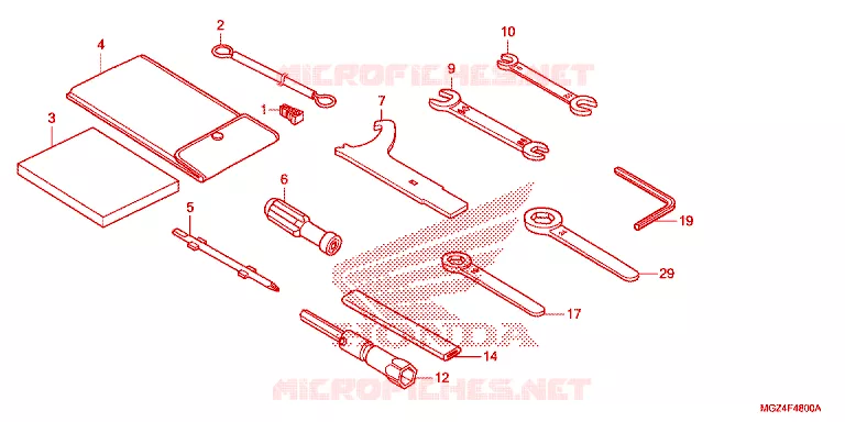GEREEDSCHAP Honda MOTO 500 CBR 2014  CBR500RE