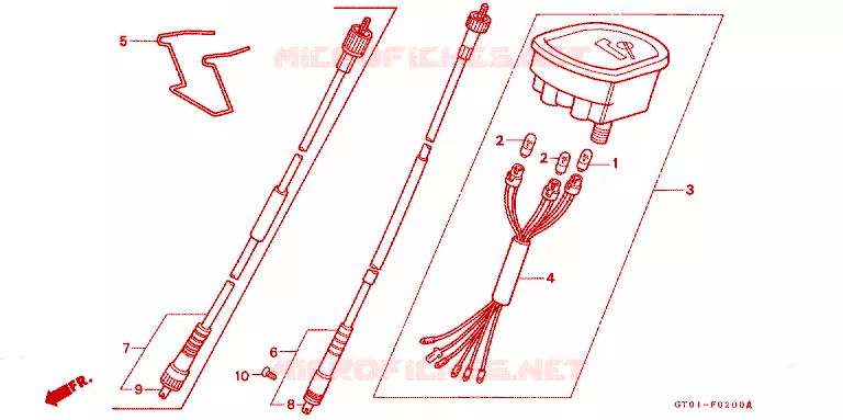 TELLERSET COMPLEET Honda MOTO 90 CUB 1993  C90DP