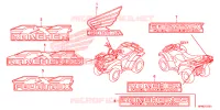EMBLEEM/STREEP voor Honda FOURTRAX 420 RANCHER 4X4 Electric Shift 2013