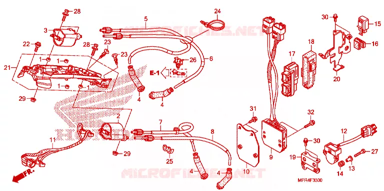 ONTSTEKINGSSPOEL/ECU Honda MOTO 1300 VT 2012  VT1300CXC_A