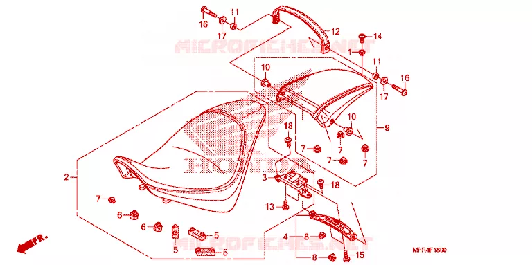ZADEL Honda MOTO 1300 VT 2012  VT1300CXC_A