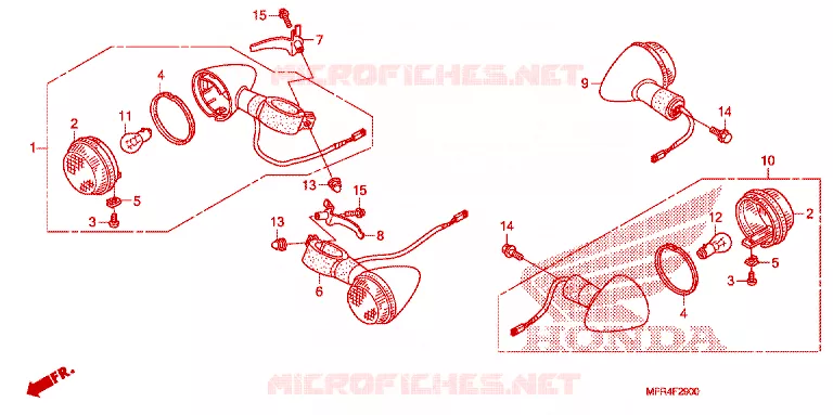 KNIPPERLICHT Honda MOTO 1300 VT 2012  VT1300CXC_A