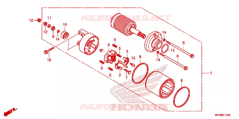 STARTMOTOR Honda MOTO 1300 VT 2014  VT1300CXE