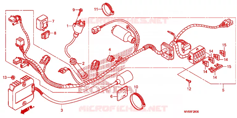 BEDRADINGSBUNDEL Honda MOTO 650 XR 2010  XR650L9
