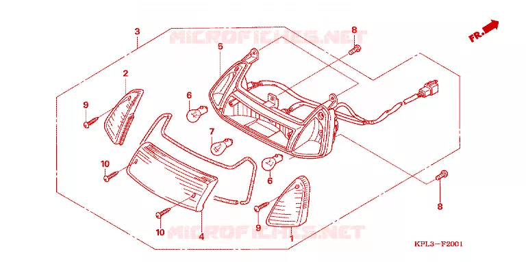 ACHTER COMBINATIE LICHT Honda SCOOTER 100 ACTIVA 2005  SCV100CM5