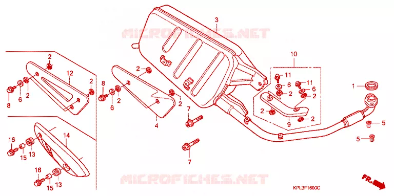 UITLAATDEMPER Honda SCOOTER 110 ACTIVA 2012  SCV110B